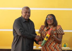 President Mahama and Dr Pamela Graham