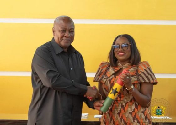 President Mahama and Dr Pamela Graham