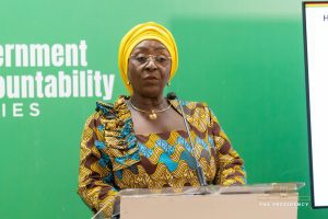 Madam Abla Dzifa Gomashie, the Minister of Tourism, Culture and Creative Arts